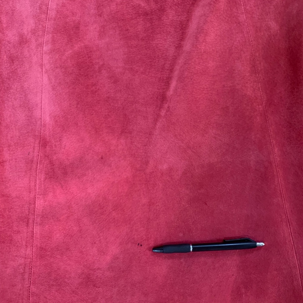 New Frontier suede leather A-Line Skirt SZ10 - Picture 7 of 10